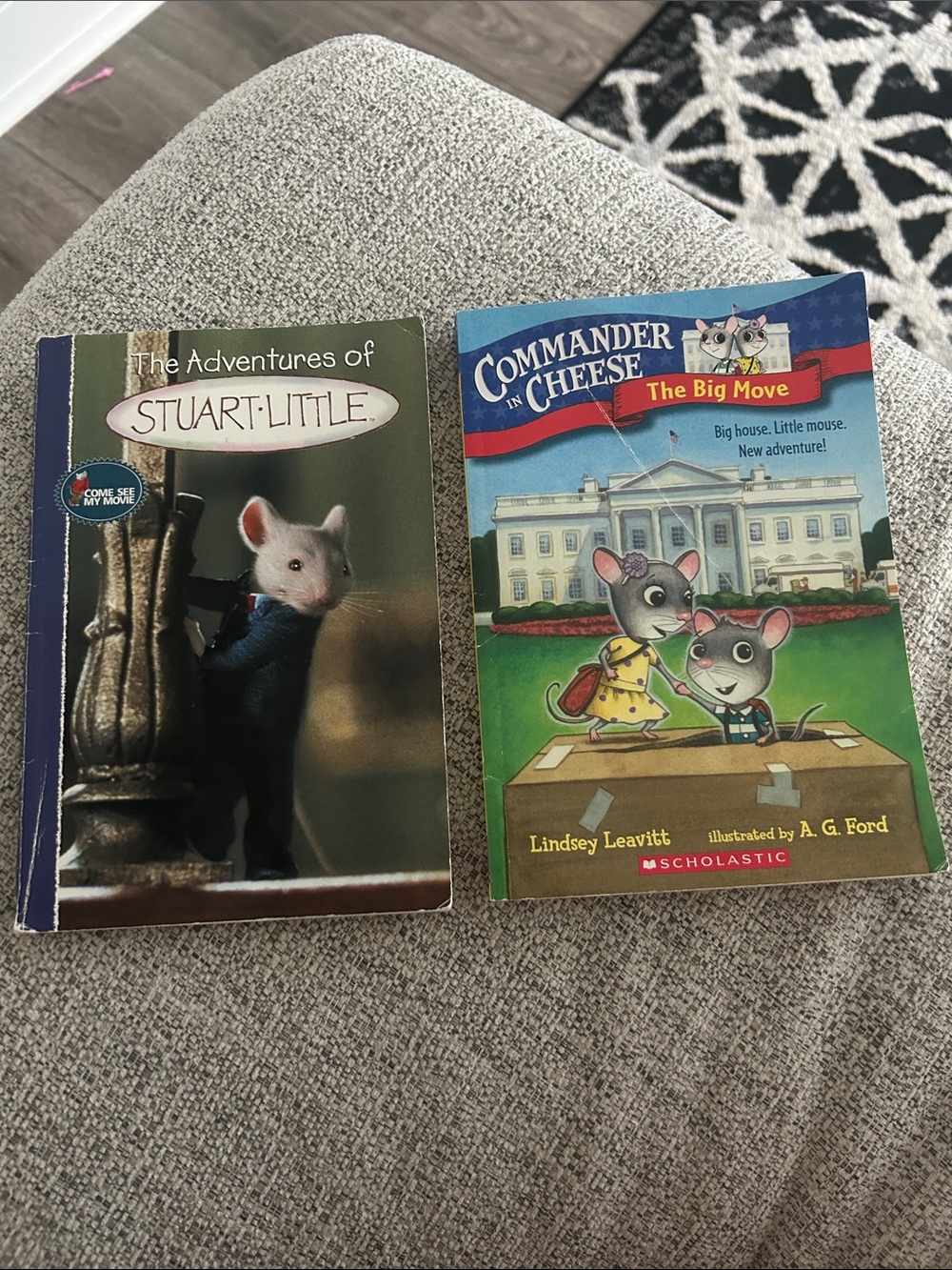 Stuart Little & Commander in Cheese Kids Book Set - White, Blue & Green